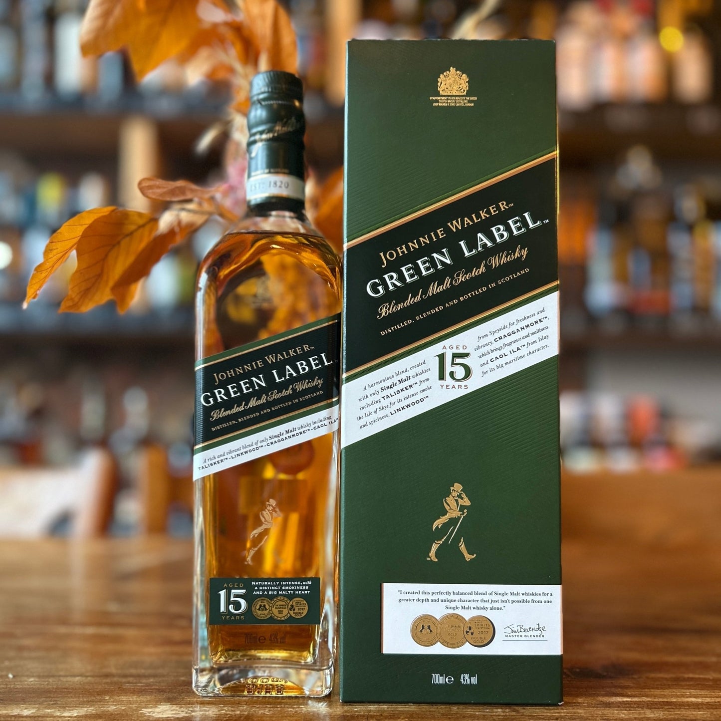 Johnnie Walker Green Label 15 Year Old Blended Malt - Spirited
