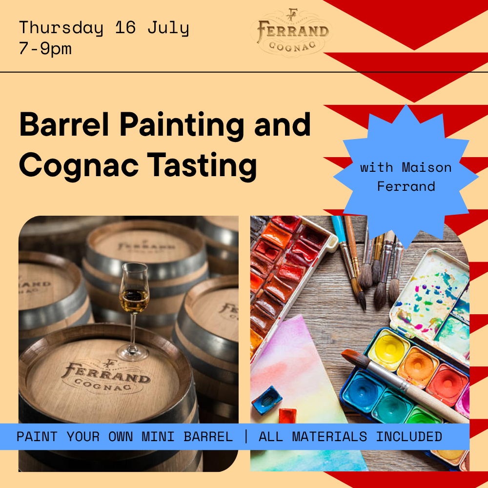 Barrel Painting + Cognac Tasting with Maison Ferrand