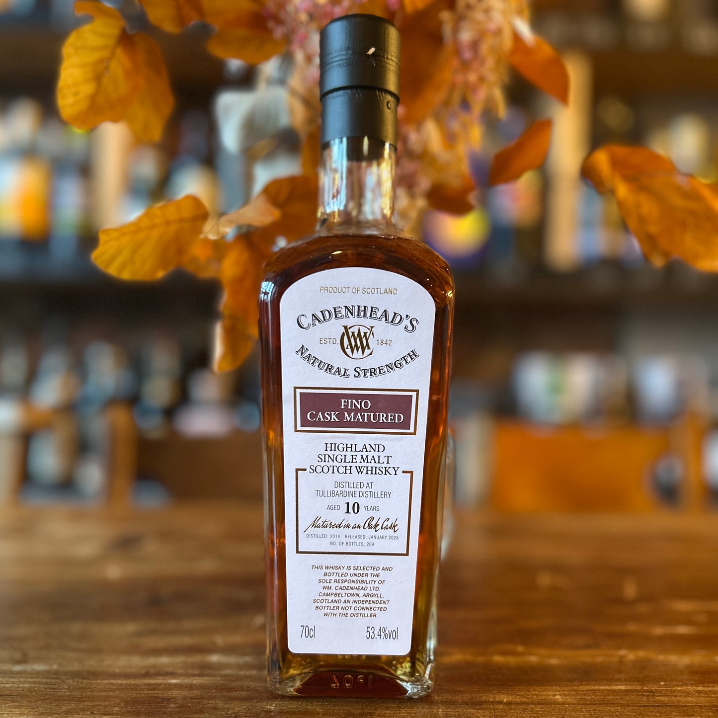 Cadenheads Tullibardine 10 Year Old Fino Sherry Cask