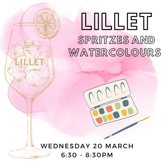 Lillet Spritzes and Watercolour Painting
