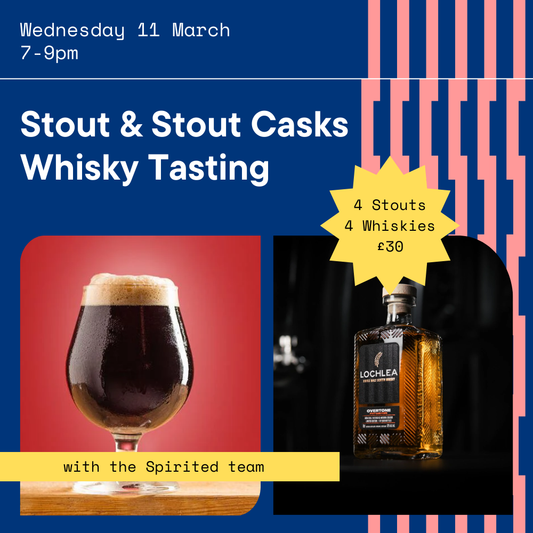 Stout and Stout Casks: Beer and Whisky Tasting
