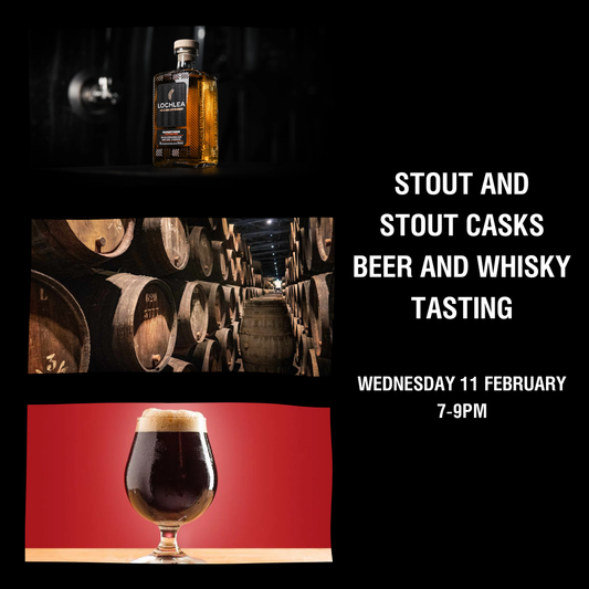 Stout and Stout Casks: Beer and Whisky Tasting